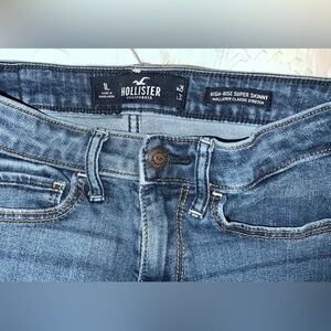 Hollister Denim Jeans with Brown Leather Patch